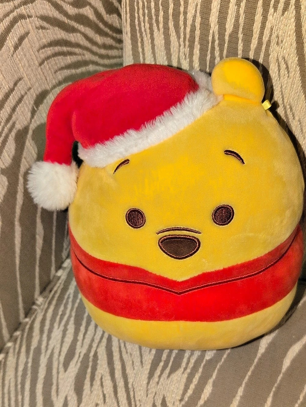 Squishmallows Disney Winnie the Pooh Holiday Santa Hat